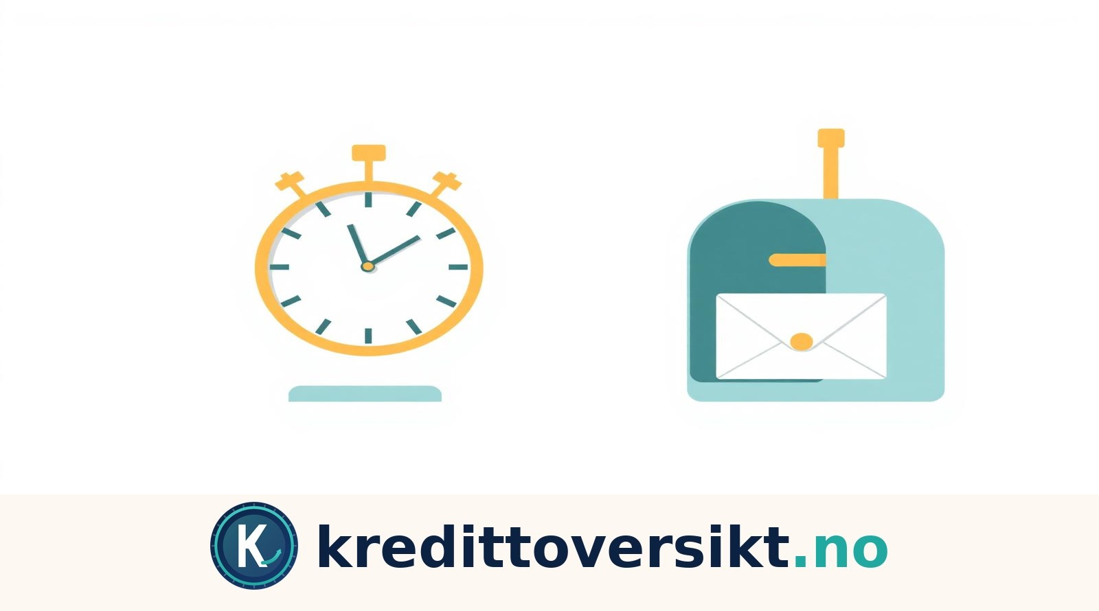 Illustrasjon: hvor lang tid tar det å få kredittkort