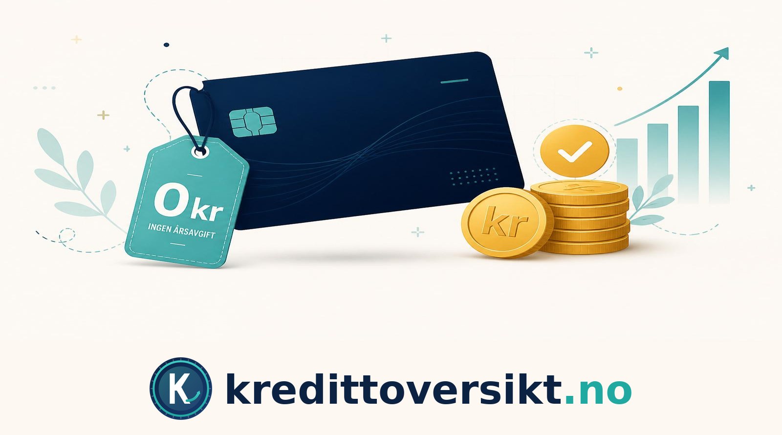 Illustrasjon: kredittkort uten årsavgift