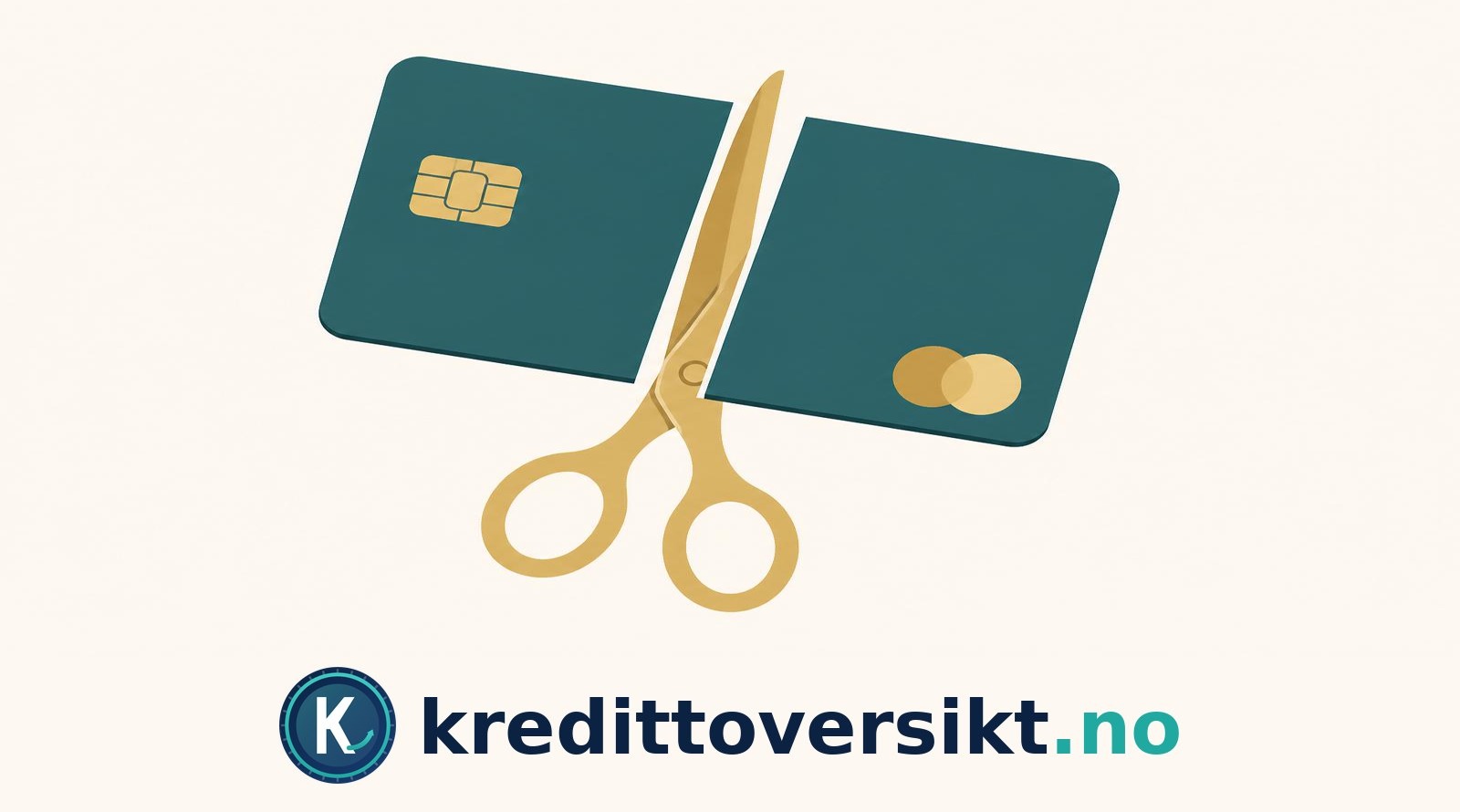 Illustrasjon: si opp kredittkort